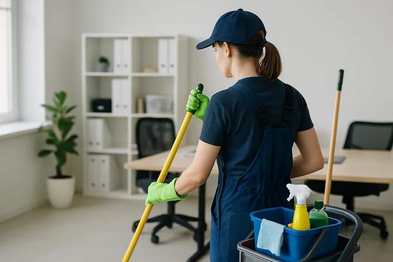 Professionnels du nettoyage en train de travailler dans un appartement à Héricourt