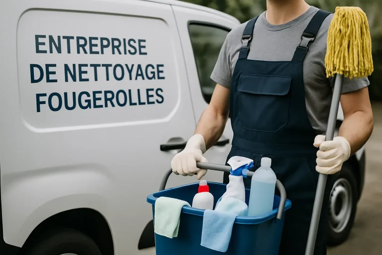 Équipe professionnelle en train de nettoyer un appartement à Fougerolles.